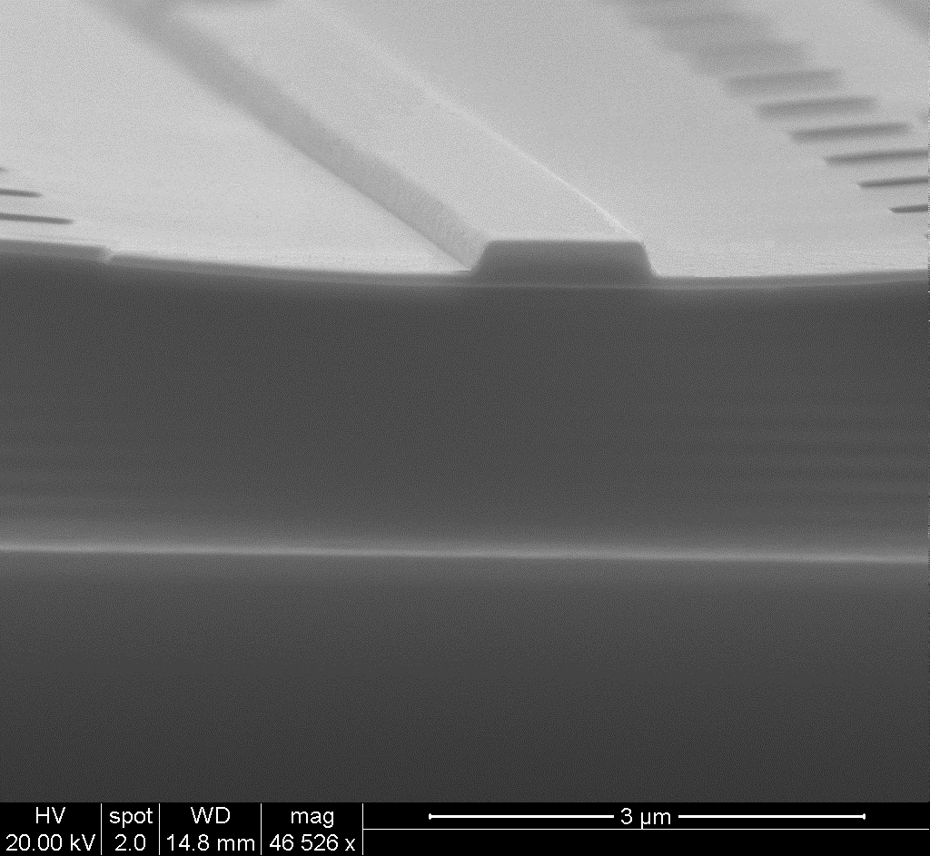 硅基悬空薄膜波导